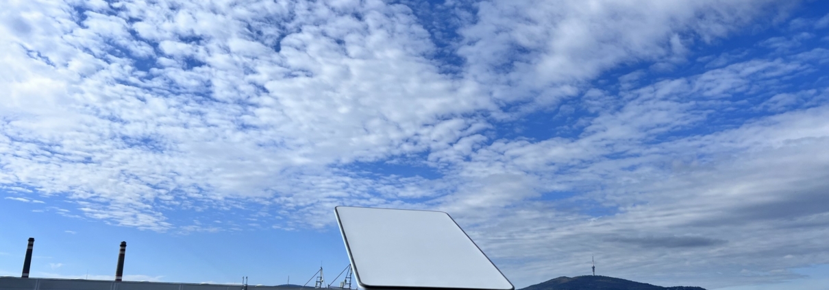 Starlink antenna Vannet Pécs