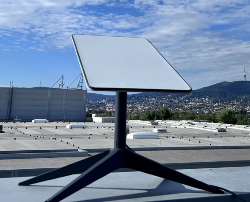 Starlink antenna Vannet Pécs